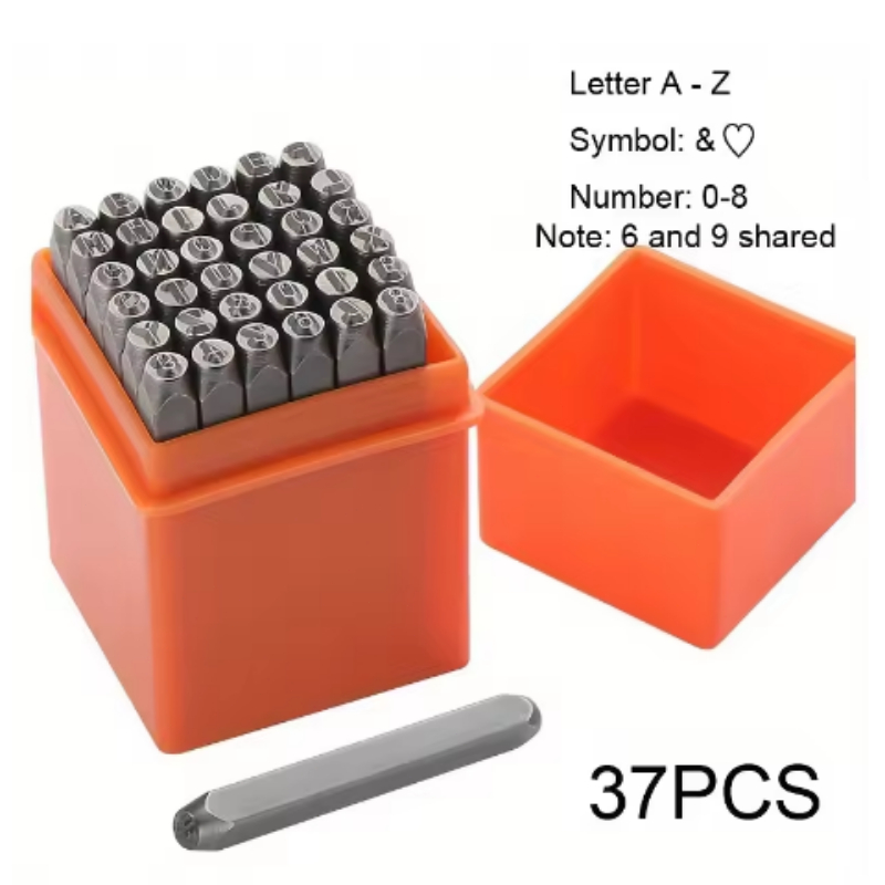 Leatherwork Jewelry - 37Pcs 3mm Number & Letter Stamping