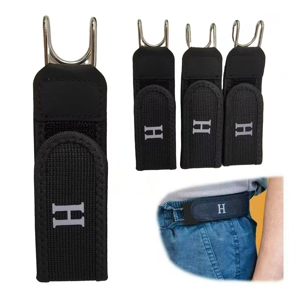 Leatherwork Essentials - Buckleless Elastic Metal Hook Belts -