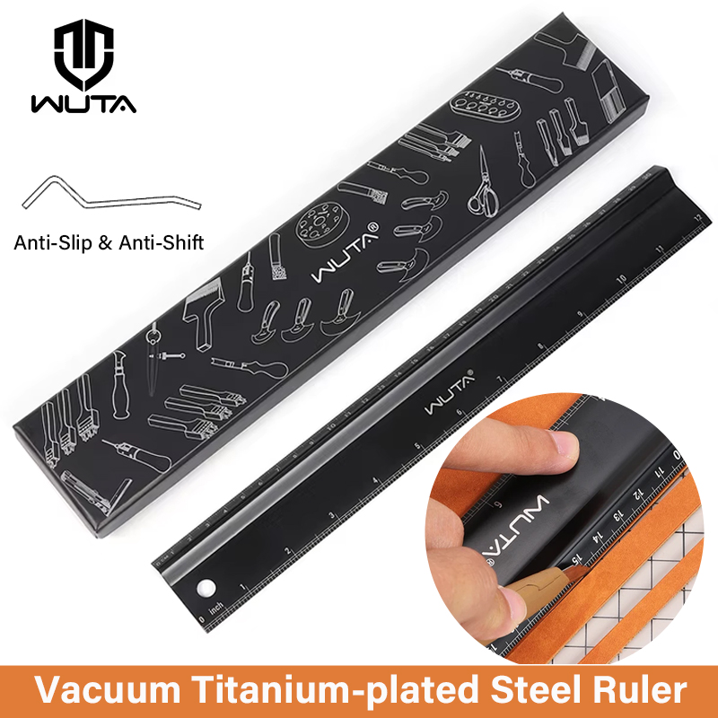 Leatherwork Accessories - WUTA Leather Cutting Ruler Safety Ruler