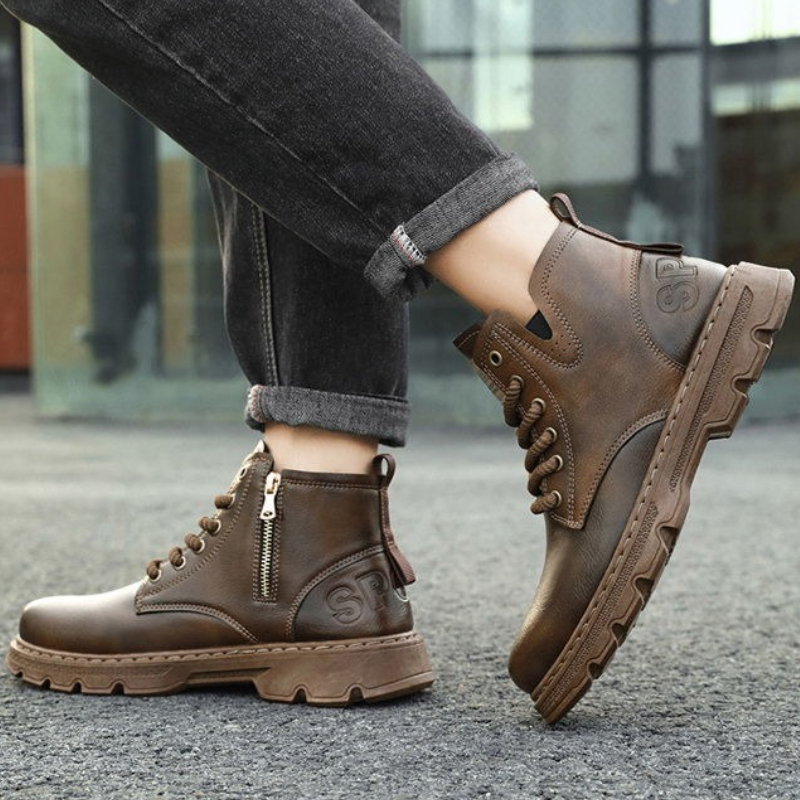 ​Men’s 2025 Winter New Arrival - Leather Work Boots review and price