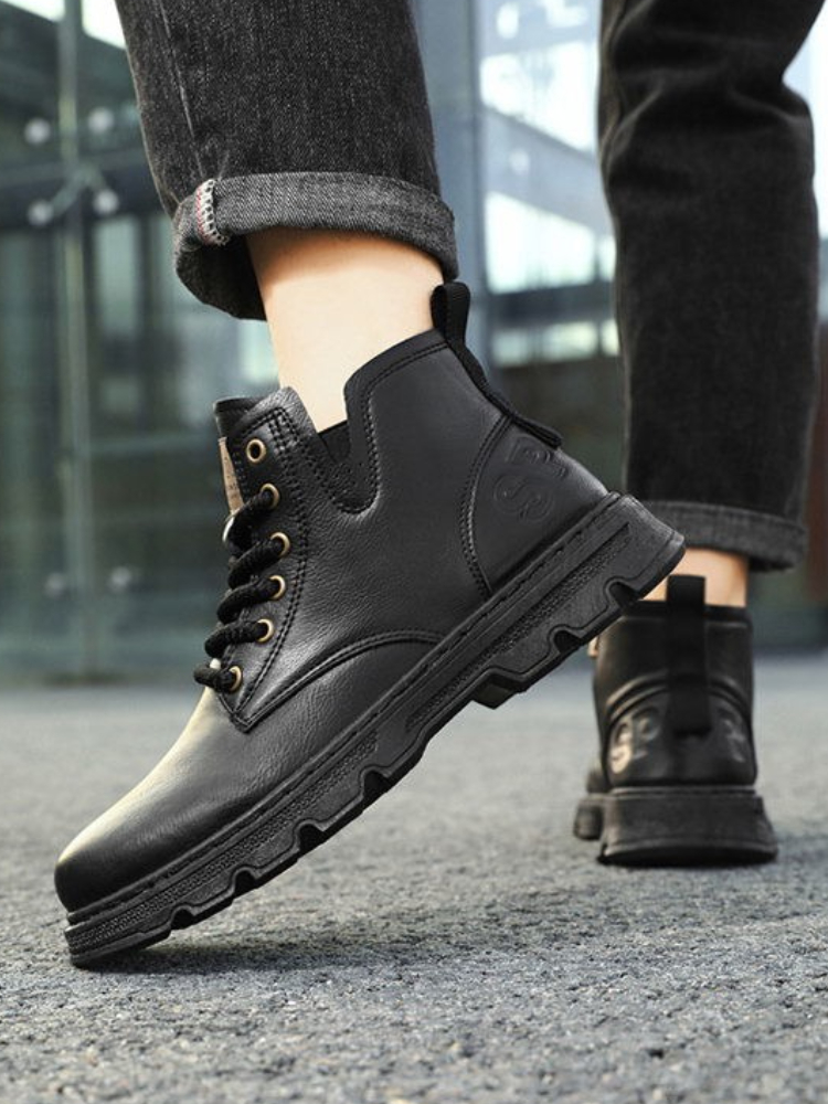 ​Men’s 2025 Winter New Arrival - Leather Work Boots review and price