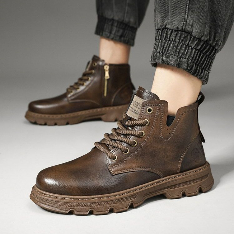 ​Men’s 2025 Winter New Arrival - Leather Work Boots review and price