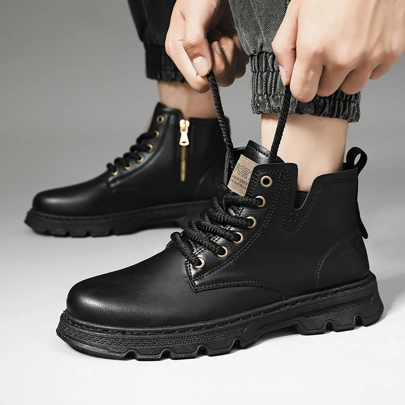 ​Men’s 2025 Winter New Arrival - Leather Work Boots review and price