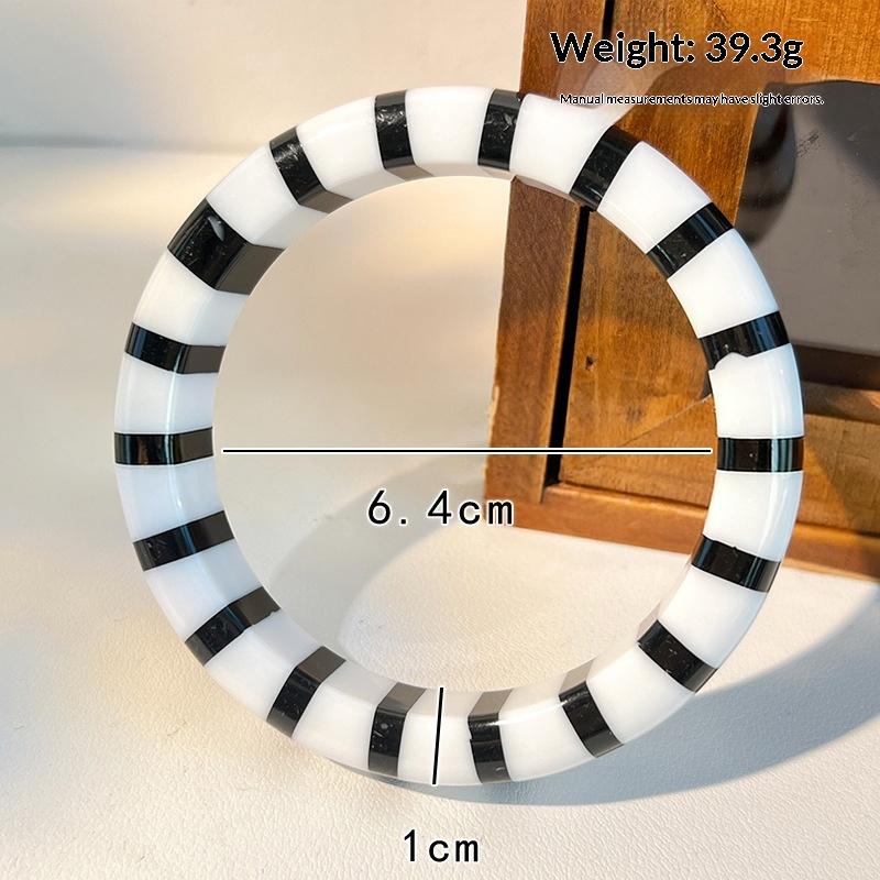 Color Block Resin Cuff Bracele - Leatherwork Jewelry review and price