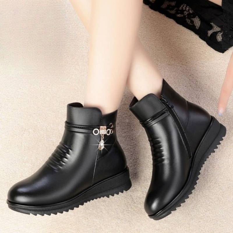 2025 Winter Chunky Heel Women' - Leather Work Women Shoes review and price