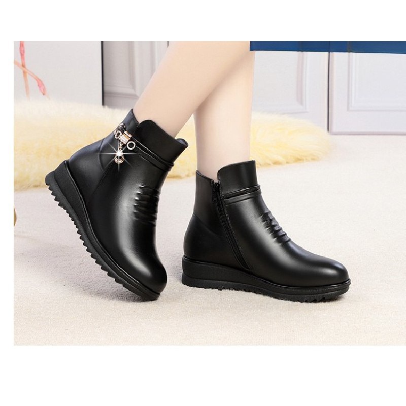 2025 Winter Chunky Heel Women' - Leather Work Women Shoes review and price