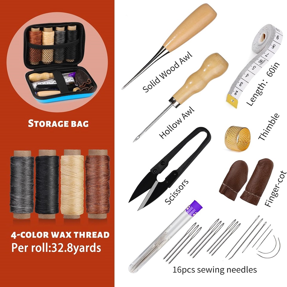 BUDDUR Leather Sewing Tools Ki - Leatherwork Kit review and price