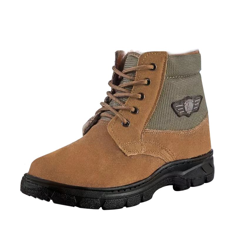 Winter Men Snow Boots Genuine  - Leather Work Boots review and price