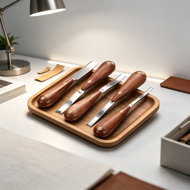 Wide Rosewood Skiving Knife, L - Leather Edge Beveler review and price