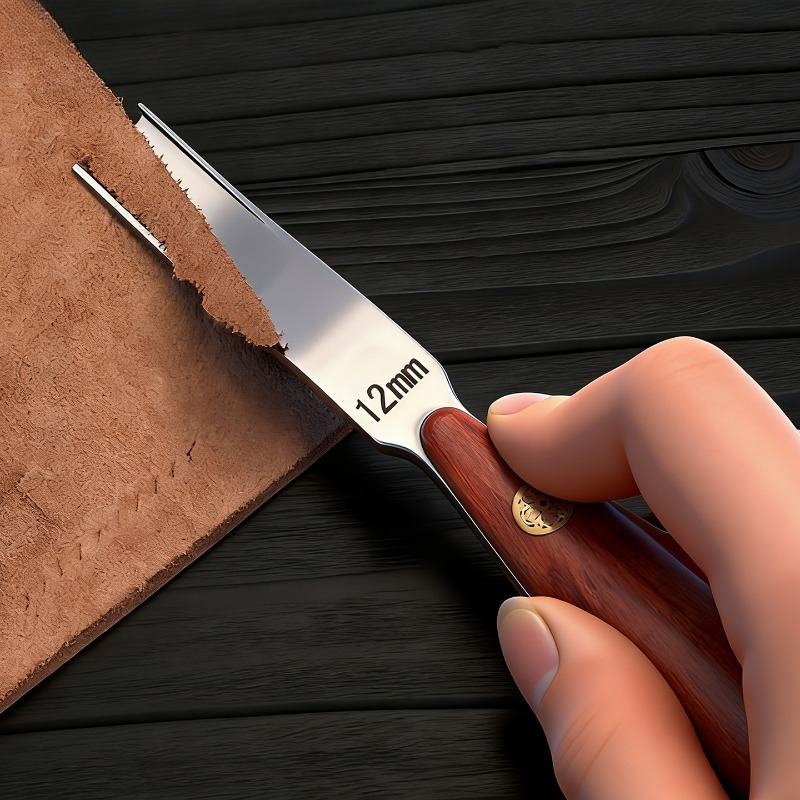 Wide Rosewood Skiving Knife, L - Leather Edge Beveler review and price
