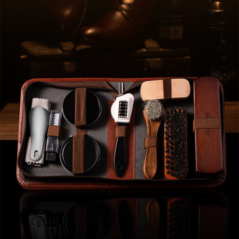HorseHair Shoe Brush Set Leath - Leatherwork Kit review and price