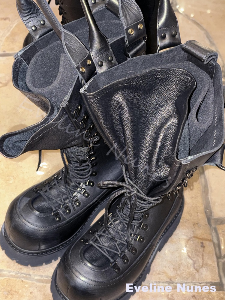 Retro Genuine Leather Motorcyc - Leather Work Boots review and price