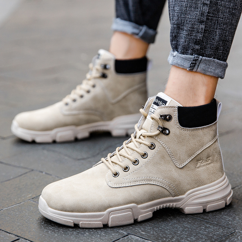 New Fashion Breathable Men's L - Leather Work Boots review and price