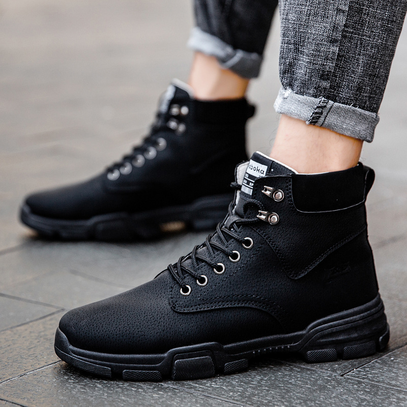 New Fashion Breathable Men's L - Leather Work Boots review and price