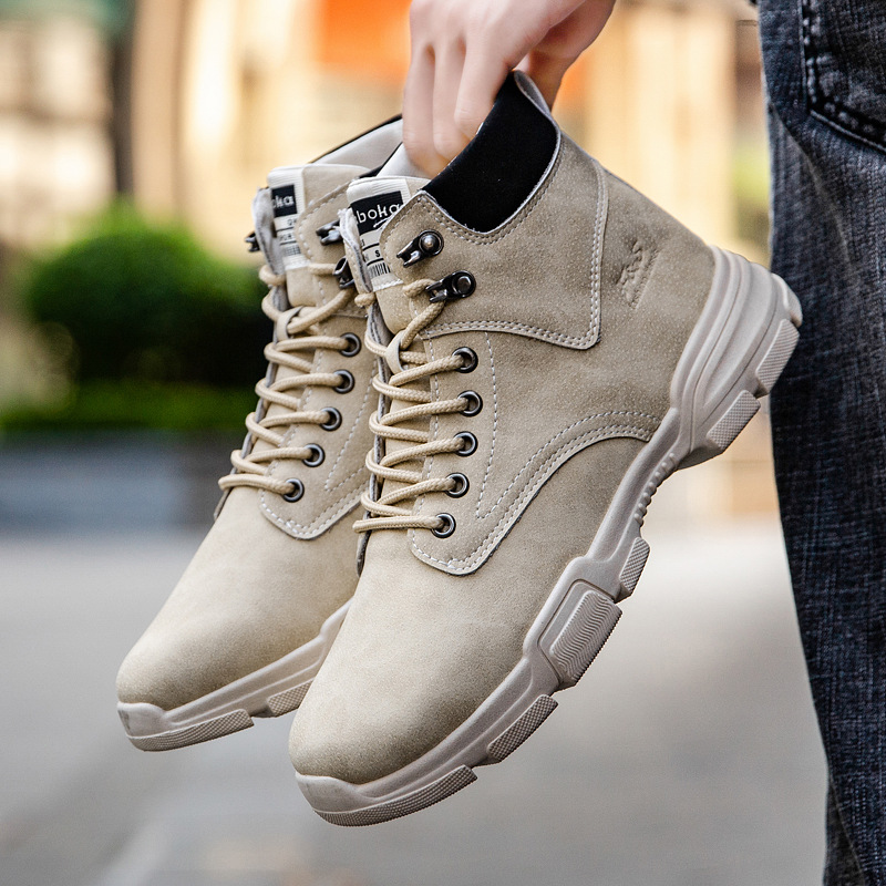 New Fashion Breathable Men's L - Leather Work Boots review and price