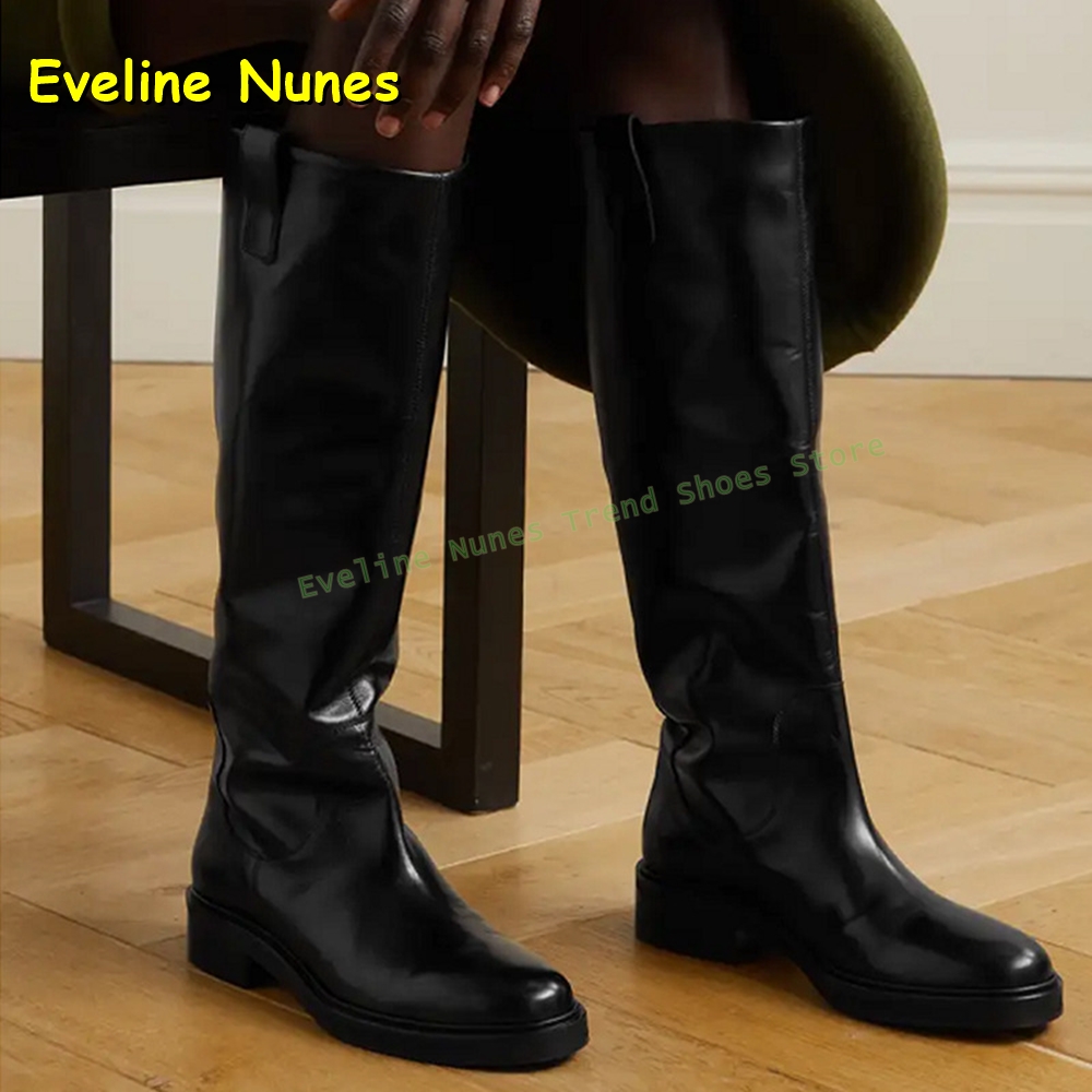 Black Leather Knee High Riding - Leather Work Boots review and price