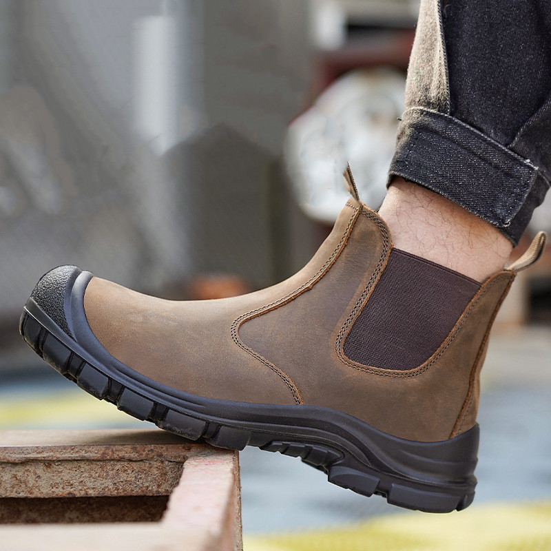 large size men's fashion steel - Leather Work Boots review and price