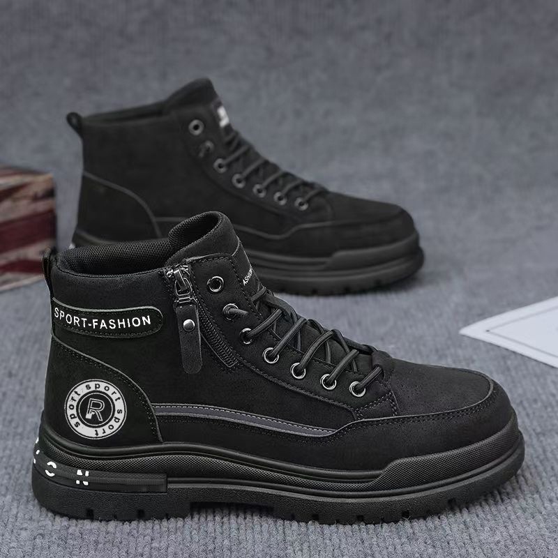 Men Retro High Top Work Boots  - Leather Work Boots review and price