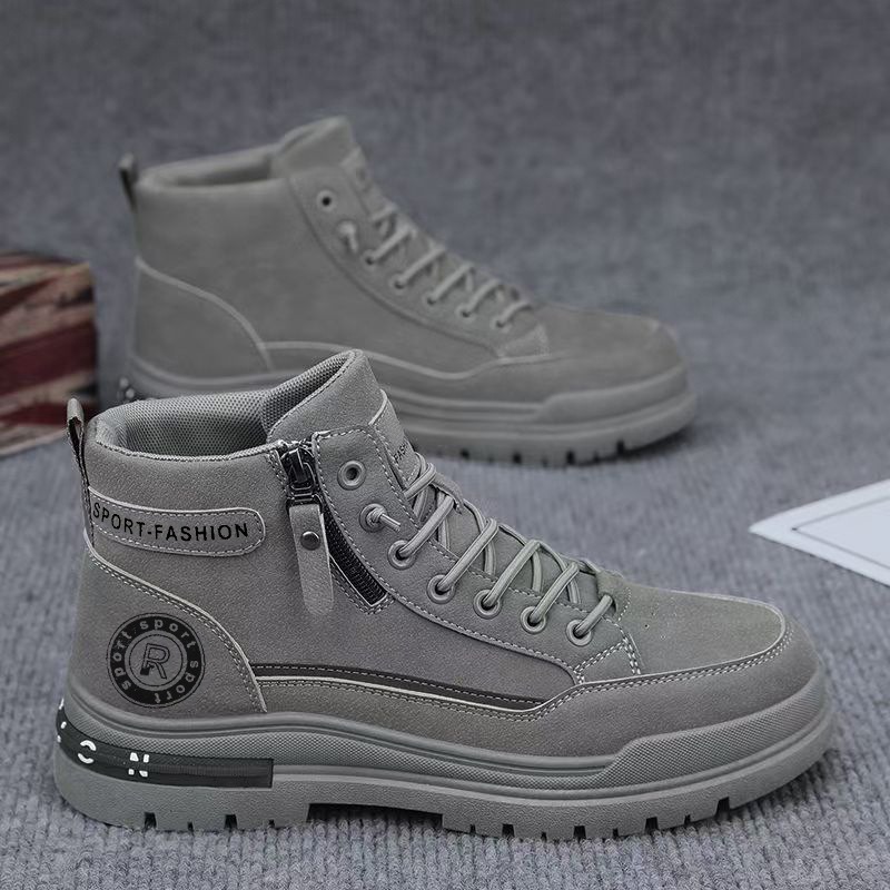 Men Retro High Top Work Boots  - Leather Work Boots review and price