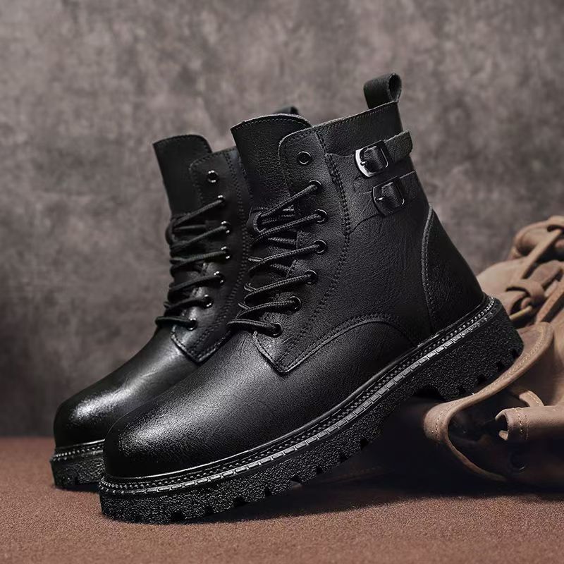 Men Autumn Winter Big Size Gen - Leather Work Boots review and price