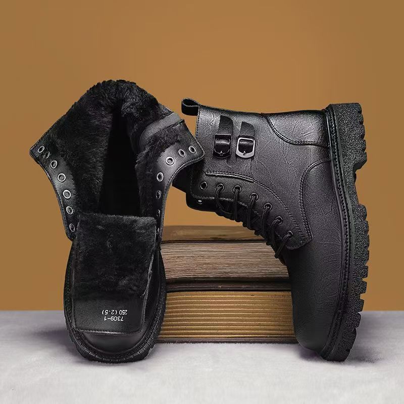 Men Autumn Winter Big Size Gen - Leather Work Boots review and price