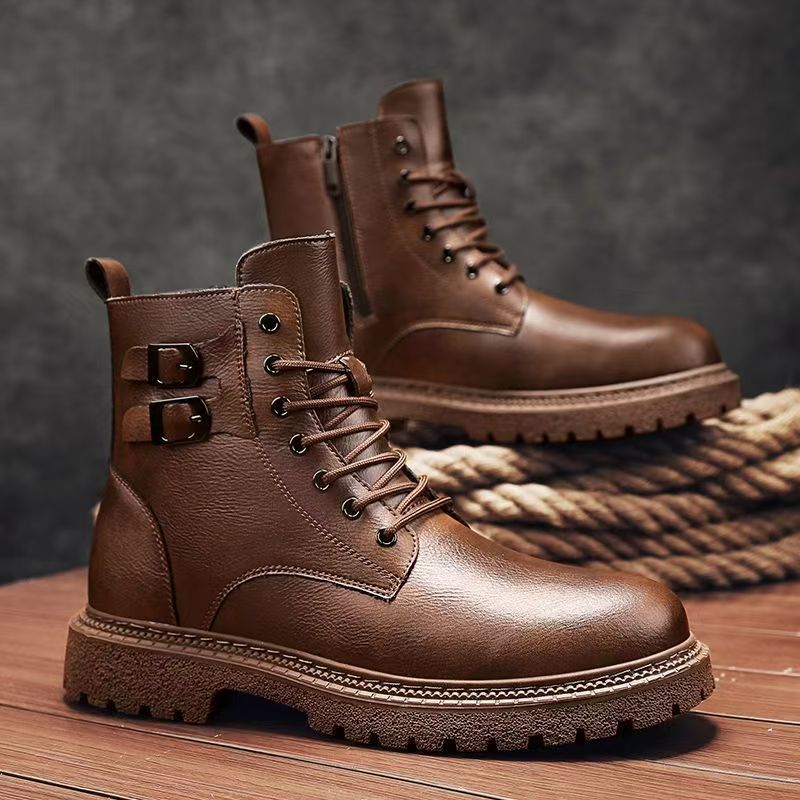 Men Autumn Winter Big Size Gen - Leather Work Boots review and price