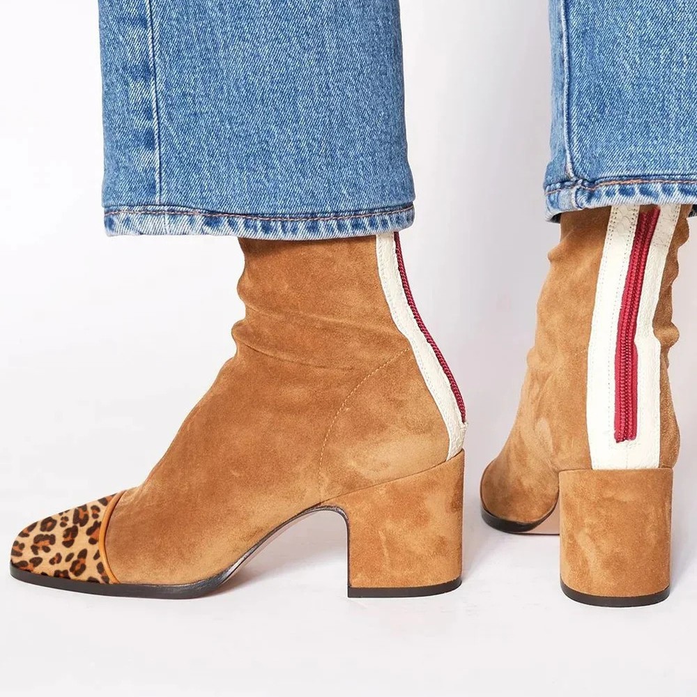 Suede Leather Women's Boots Po - Leather Work Women Shoes review and price