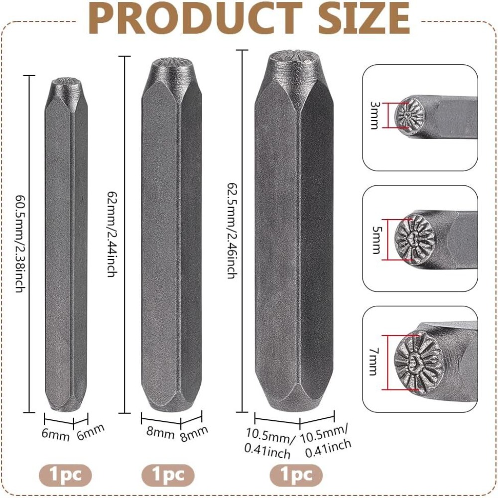 3Pcs Metal Punch Stamp Heart M - Leatherwork Jewelry review and price