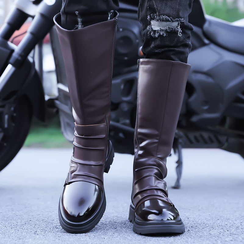 2026 New Men‘s Motorcycle Boot - Leather Work Boots review and price