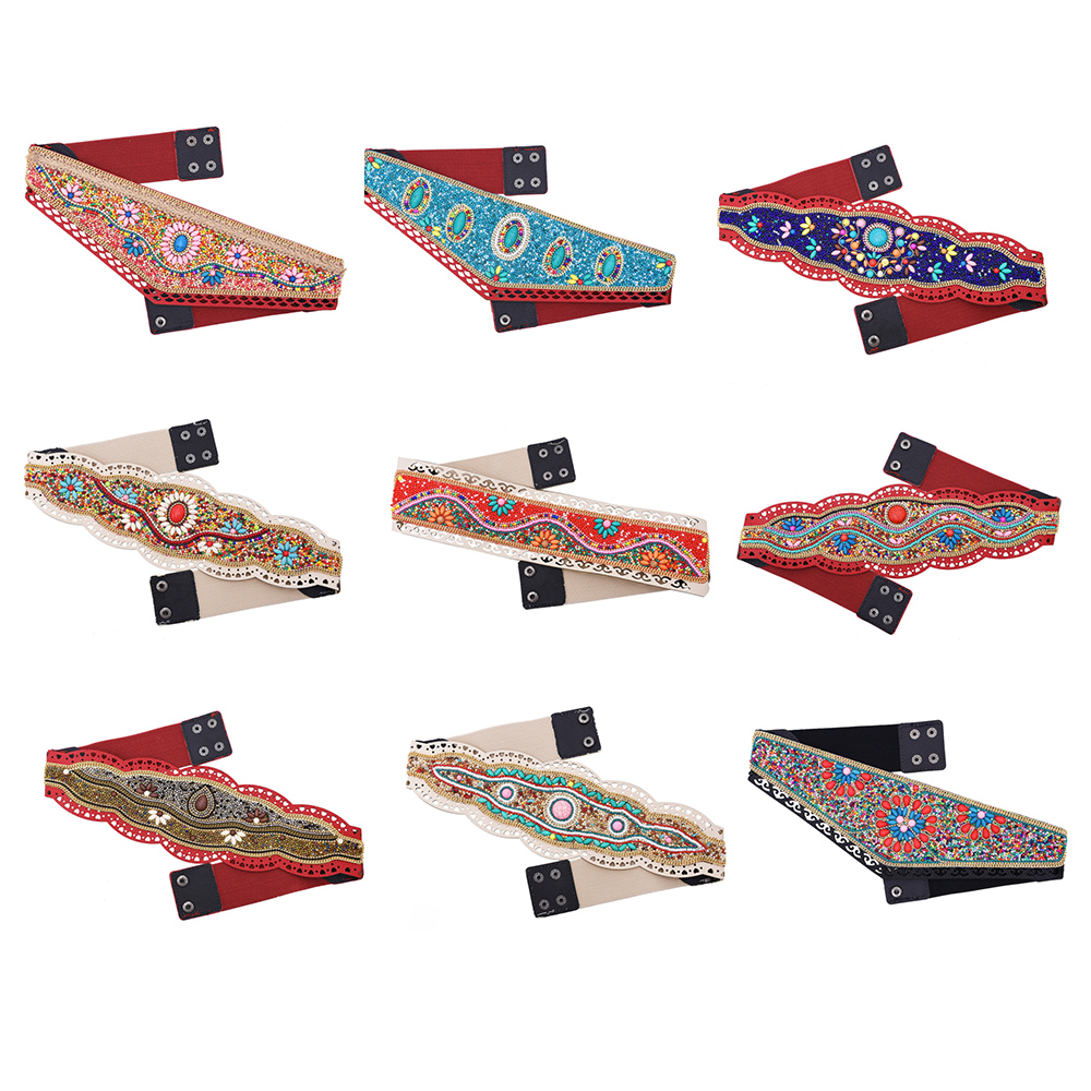 Colorful Rice Beads Waist Belt - Leatherwork Jewelry review and price