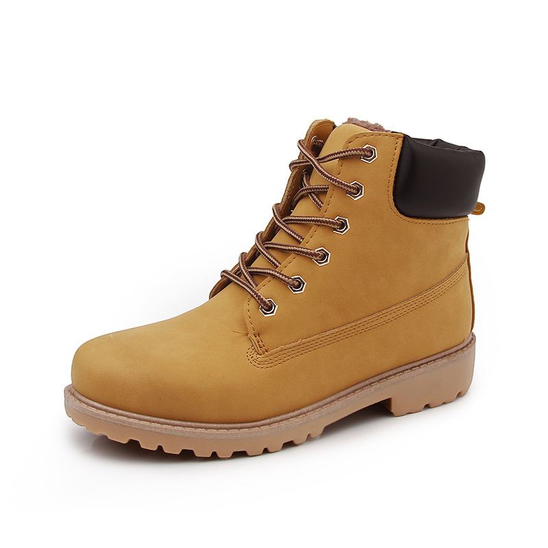 Women's Platform Boots Round T - Leather Work Women Shoes review and price