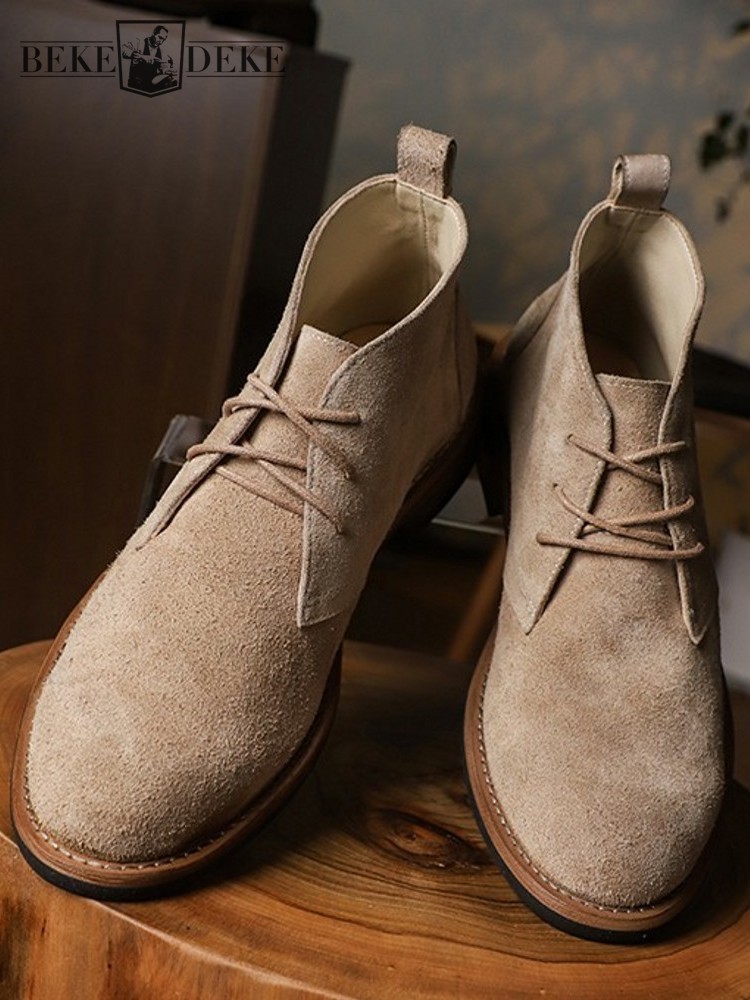 Fashion Versatile Male Lace-Up - Leather Work Boots review and price