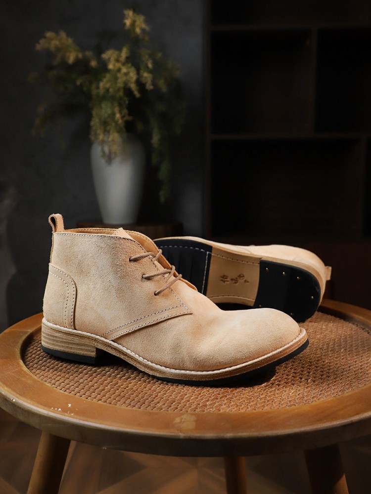 Fashion Versatile Male Lace-Up - Leather Work Boots review and price