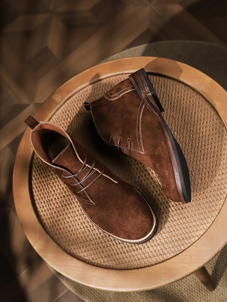 Fashion Versatile Male Lace-Up - Leather Work Boots review and price
